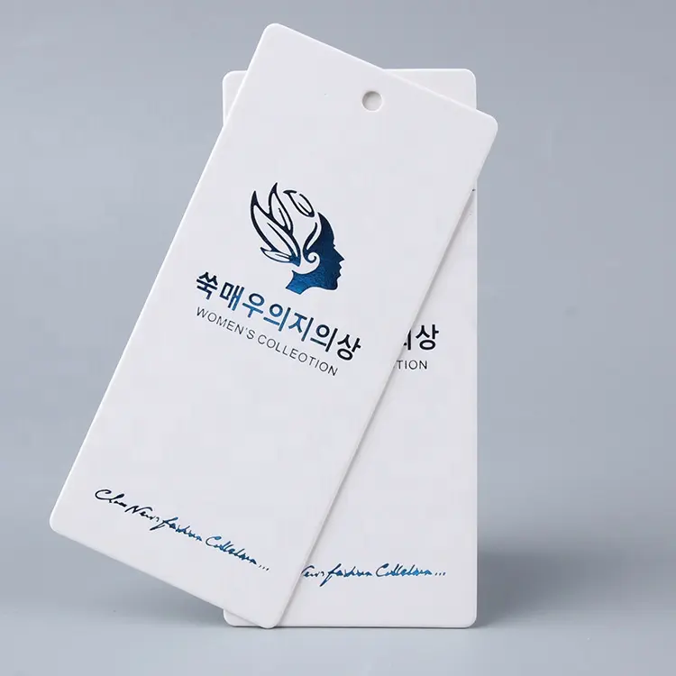 Logotipo personalizado Hangtag Em Relevo Para Etiquetas De Roupas Etiqueta Do Balanço Tags De Roupas De Luxo Pendurar Para Acessórios