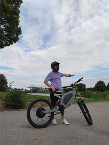 Bicicleta Eléctrica Todoterreno de Alta Potencia con Motor Trasero de Una Velocidad SS60 72V, Neumáticos Anchos, Autonomía de 60 km, Oferta 2024 - Product Image 2