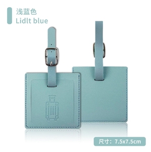 Étiquette à bagages en cuir PU multicolore, style tendance, imprimée en typographie, personnalisable avec logo, carte d'embarquement - Product Image 6