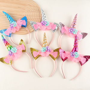Serre-tête <span class=keywords><strong>Licorne</strong></span> Dessin Animé Tendance pour Enfants – Accessoire Cheveux Mignon pour Fêtes et Cérémonies - Product Image 3