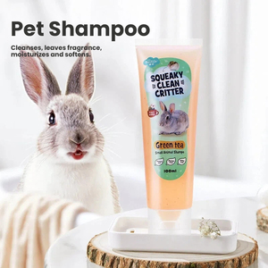 Champú para Mascotas Pequeñas de 100 ml para Cobayas, Conejos, Hámsters y Ratas, Desodorante con Esencia de Plantas, Líquido de Baño Suave para el Cuidado de Mascotas - Product Image 1
