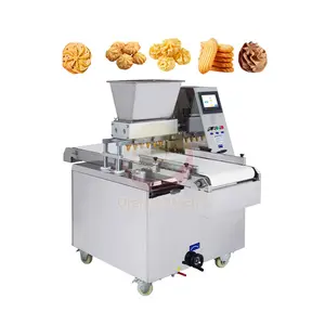Commerciële Automatische Elektrische Vulling Cookie Biscuit Strip Cutter Vorm Persmachine En Biscit Maker