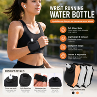 Botella de Agua Deportiva de Silicona, Portátil, para Montar en el Brazo, para Ciclismo, Running y Ejercicio al Aire Libre