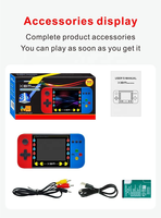 Console de jeu portable X8M neuve d'usine, rétro, écran couleur 3,5 pouces, console de jeu avec 500 jeux intégrés, cadeau pour enfants