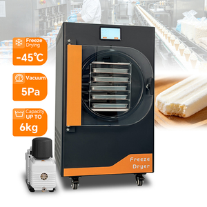 Lyophilisateur commercial 110V de qualité supérieure, design compact, 6 kg, avec plateaux en acier inoxydable 304 pour crème glacée, et <span class=keywords><strong>pompe</strong></span> à vide - Product Image 1