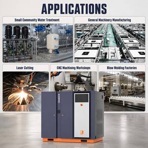 Compresseur d'air à vis lubrifié haute puissance 75 kW, conception robuste avec <span class=keywords><strong>moteur</strong></span>, pression de 10 bars pour systèmes industriels - Product Image 5