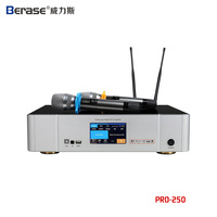 Berase 450watt Karaoke amplifikatörü sistemi üç bir kablosuz mikrofon sistemi kilise sineması için çok fonksiyonlu