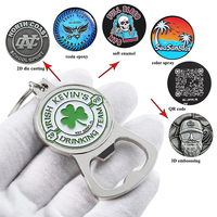 Décapsuleur personnalisé avec logo, porte-clés en métal argenté, alliage de zinc émaillé, décapsuleur porte-clés pour bière
