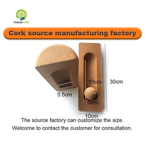 Rodillo de Yoga de corcho personalizado al por mayor, rodillo de yoga medio redondo, juego de corcho, Bola de masaje de pies de corcho para estabilidad y fuerza del pie - Product Image 5