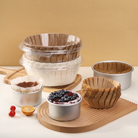 Papier sulfurisé basque en silicone de qualité alimentaire pour pâtisserie, support à gâteau 4 "6" 8"