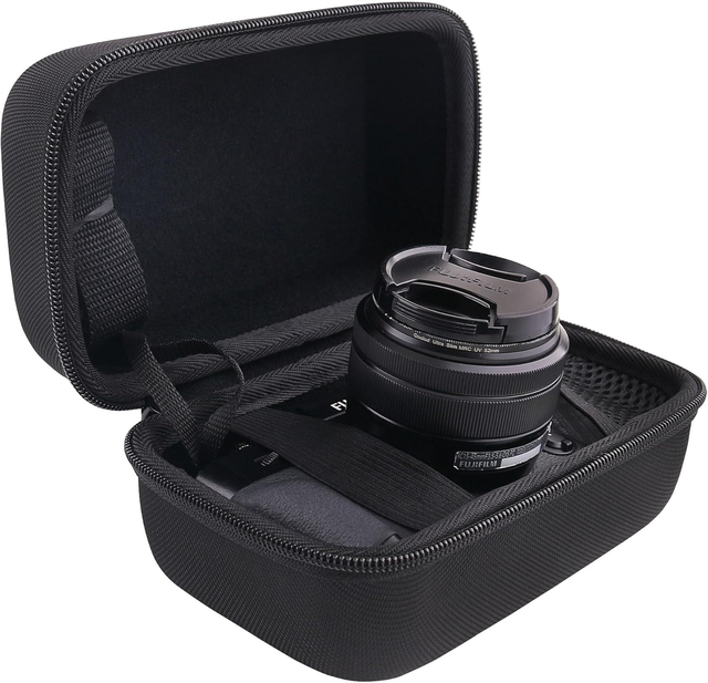 Camera Case for Canon EOS Rebel T7/R100/R50V/T6/R8/R10/RP/SL3/T100 DSLR SLR Camera and 18-55mm/18-45mm Lens with Shoulder Strap