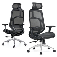 Chaise de bureau intelligente réglable en maille ergonomique avec soutien lombaire dynamique pour postes de travail hybrides Vente en gros directe d'usine