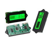 Indicateur de capacité de batterie au lithium Li-ion LiFePO4 et au plomb-acide 12V 24V 36V 48V avec écran LCD, module de mesure et testeur de niveau de charge