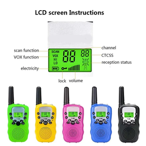 Walkie Walki Talki ชุดวิทยุสื่อสารสำหรับเด็ก,วิทยุสื่อสาร2ทางวิทยุของเล่นสำหรับเด็กระยะไกล6 KMs พร้อมไฟฉาย LCD Backlit ของเล่น - Product Image 5