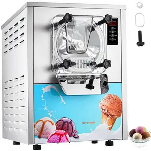 peixu 2022 Commercial Ice Cream Machine 1400W 20/5.3Gallon Per Hour Hard Serve Ice Cream Maker with LED Display Screen Auto Shut