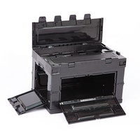 Boîte de rangement pliable pour voiture, camping et extérieur