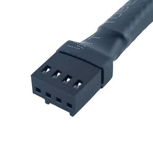 หม้อน้ำ PWM อะแดปเตอร์ตาข่ายไนล่อนควบคุมอุณหภูมิสายพัดลมคอมพิวเตอร์ CPU สายเคเบิลต่อเมนบอร์ด - Product Image 3