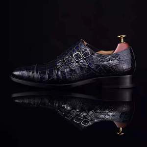 Zapatos de Hombre Personalizados Tipo Mocasín con Diseño de Cocodrilo, Cuero Genuino, Estilo Monk, Zapatos Clásicos para Fiesta - Product Image 5