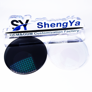 Lentes de fabricación 1,56 HMC Lente de bloque azul de corte azul Lente progresiva fotocromatica con revestimiento verde AR - Product Image 4