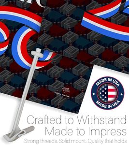 Drapeau de fenêtre de voiture pour la célébration du 250e anniversaire des États-Unis 1776-2026, drapeau patriotique pour la décoration de voiture - Product Image 3
