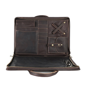 Joyir Genuine Leather <b>Briefcase</b> 15.6 Inch Multi Functional Business Bag For Men - Product Image 1