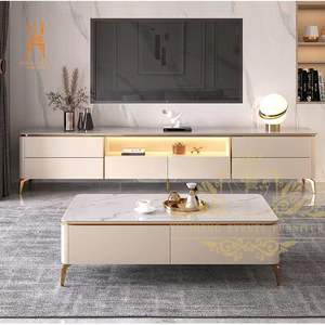 Conjunto de soporte de <span class=keywords><strong>TV</strong></span> moderno de lujo para sala de estar, de mármol - Product Image 1