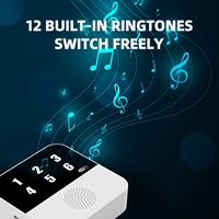 Pantalla digital 6CH WiFi SOS Alarma Tuya App Alerta remota Cuidado DE LA SALUD Llamada Buscapersonas Sistema de alarma de pánico inteligente
