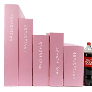 All'ingrosso Logo personalizzato rosa marrone spedizione piccola confezione cosmetica per la cura della pelle gioielli regalo in cartone scatole di carta Kraft