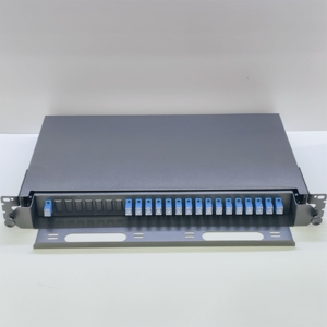 1U 19-Inch Rack-Mount PLC <b>Splitter</b> Chassis with Built-in 1x16 SC/UPC Cassette, Slide-Out Tray - Product Image 4