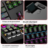 Clavier de jeu mécanique filaire RGB 87 touches OEM, trois modes, axe vert, couleurs assorties, USB 2.0, programmable, anglais, pour ordinateur