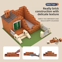 Model baru uniseks DIY ABS plastik skala 1:1 fantasi sci-fi tema rumah kecil pasir meja Model mainan usia 14 + 40 potong kecil