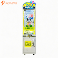 Distributeur de cartes commerciales, machine à monnayeur, machine à prix à clipser, machine à cadeaux pour jeux d'arcade, armoire compacte avec éclairage LED pour centre de jeux