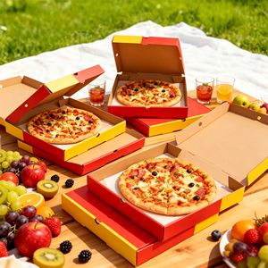 <span class=keywords><strong>Scatole</strong></span> per <span class=keywords><strong>Pizza</strong></span> Personalizzate OEM con Logo, Cartone Rinforzato per Imballaggio <span class=keywords><strong>Pizza</strong></span>, Confezioni da Asporto di Grande Volume - Product Image 3