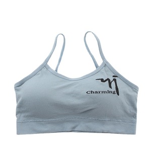 Charming Women's Wire-Free Bralette Sports Bra Full Cup Racerback Seamless Printed Breathable Spandex Nylon Letter All Seasons - Product Image 3