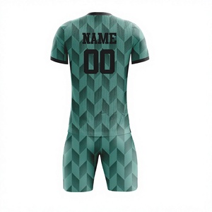 Tenue de football personnalisée de haute qualité pour équipe de jeunes, maillot de sublimation avec impression de nom, ensembles de shorts, faible MOQ - Product Image 2