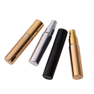 New Design Unique Silver and Gold Round Glass Cosmetic Bottle with Screw Lid Packaging - Product Image 1