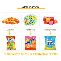 Machine d'emballage de bonbons gélifiés avec alimentation par bol et comptage précis