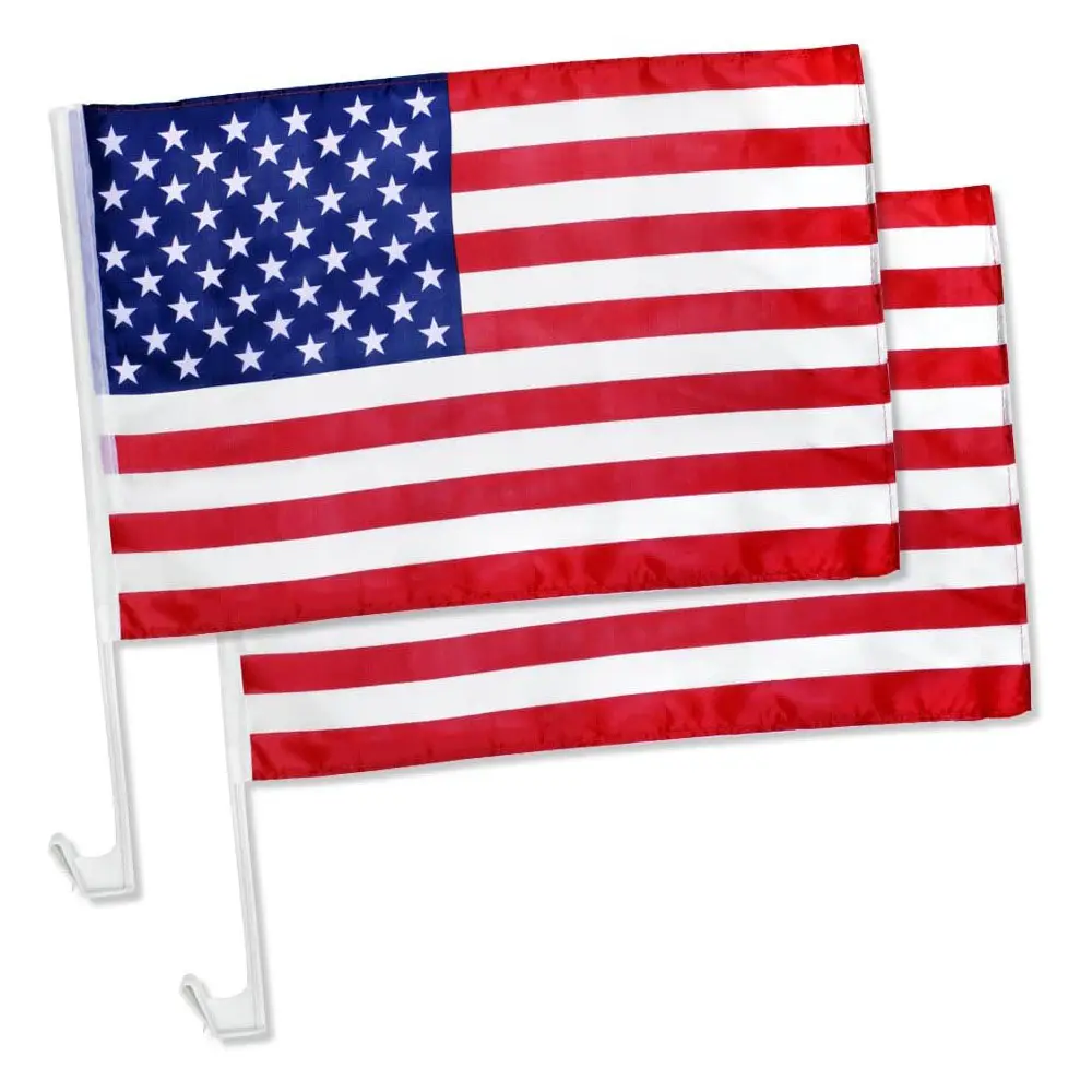 Customized national USA 30x45cm country flag single side America car window flag for activity