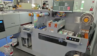 Impresora de etiquetas UV de 35 cm con máquina de troquelado y laminación, impresora de vinilo, impresora de etiquetas metálicas de PP, PE, PET, BOPP