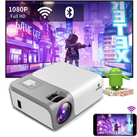 Cheerlux Wifi Android Movie Projector Full HD 1080p Support IOS Android Smartphone Ordinateur