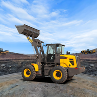 Minicargadora Retroexcavadora Kinway, Capacidad de Carga de 3000 kg, Certificación CE y EPA, Diésel, para Jardinería, Excavación, Transporte e Ingeniería