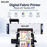 Imprimante textile numérique 70 cm UV DTF spéciale textile UV DTF pour l'impression d'étiquettes en cristal, de bouteilles et de cadeaux