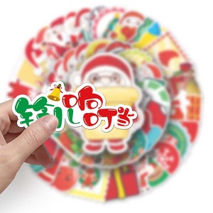 50 Pegatinas Navideñas para Teléfono, Ventana, Equipaje, Decoración, Etiquetas, Regalos de Árboles de Navidad, Venta Caliente de Fábrica - Product Image 6