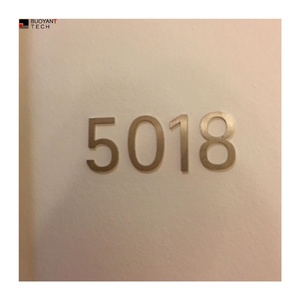 Plaque de porte personnalisée en acier inoxydable avec lettres dorées 3D pour numéros de maison, d'hôtel, d'appartement - Product Image 4