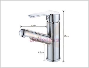 Robinet de lavabo pour salon de coiffure, <span class=keywords><strong>mitigeur</strong></span> pour lavabo de salle de bain <span class=keywords><strong>avec</strong></span> <span class=keywords><strong>douchette</strong></span> extractible, cartouche céramique - Product Image 4