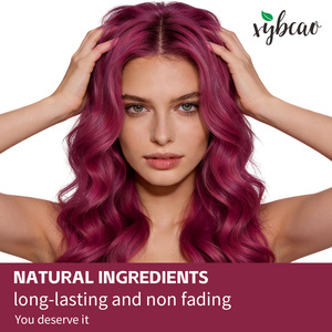 Tinta per <span class=keywords><strong>Capelli</strong></span> a Base di Estratti Vegetali Tonalità Magenta Formula Erboristica con Camomilla e Aloe Fo Ti Colore Vivace Resistente allo Sbiadimento <span class=keywords><strong>Colorazione</strong></span> Delicata - Product Image 4