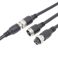 Capteur 250V 6A GX16 connecteur d'aviation en métal 3Pin connecteur injecté en PVC circulaire mâle femelle pré-moulé