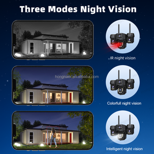 Уличная Wi-Fi IP-камера Hongnaer 15 МП с двусторонней аудиосвязью, PTZ, HiEasy, 3 объектива, 360°, для умного дома, Wi-Fi, видеонаблюдение, CCTV - Product Image 4