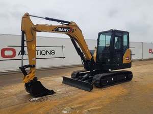 Mini-excavatrice agricole SANY SY55U de 6 tonnes, petite taille, prix imbattable, avec moteur et engrenages – Meilleure vente - Product Image 2