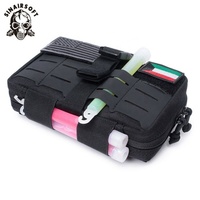 Sac Tactique Utilitaire MOLLE Détachable IFAK EMT, Pochette Médicale de Premiers Secours, Sacs à Outils, en Nylon Léger et Imperméable avec Tige en Carbone